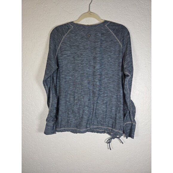 PrAna Women's Philipa Top Shirt Size Small Pockets Drawstring Hem Gray - Picture 5 of 5